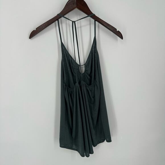 Lululemon Tighten Up‎ Tank Sea Steel Green Size 6 Yoga Flowy Athletic Run Gym - Picture 6 of 9